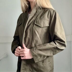 Aritzia Wilfred Olive Green Lightweight Utility Jacket • Size Small • EUC